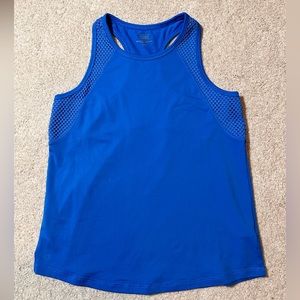 Athleta girl bright blue tank top L/12